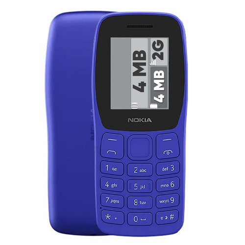 گوشی موبایل نوکیا مدل 105 2022 دو سیم کارت ظرفیت 4 مگابایت و رم 4 مگابایت وارداتی